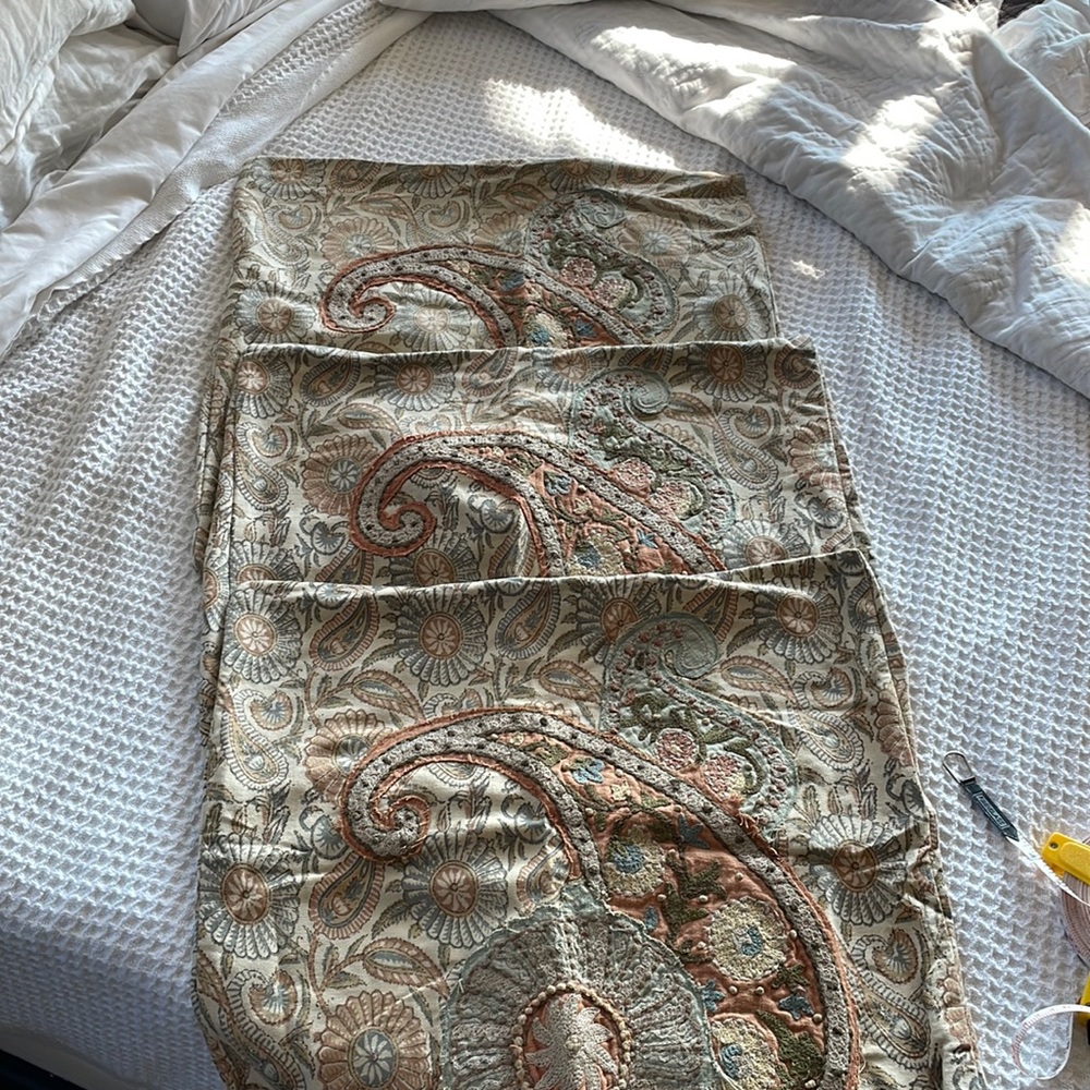 Three Pottery Barn Pillow Covers